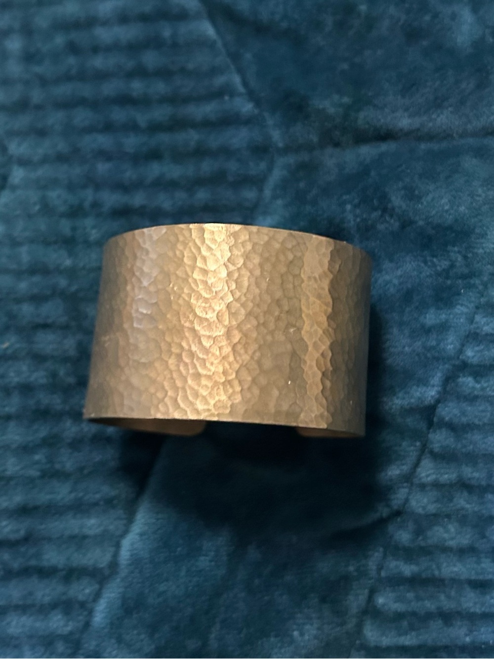 Banana Republic Hammered Cuff Bracelet in Gold Tone